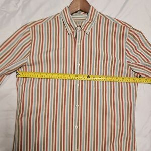 J. Crew Striped Multicolor Men's Shirt Long Sleeve